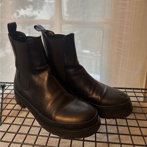 AEROSOLES Black Combat Boots